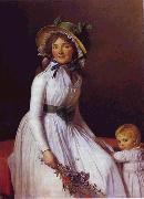 Jacques-Louis David Portrait of Emilie Seriziat and Her Son china oil painting reproduction